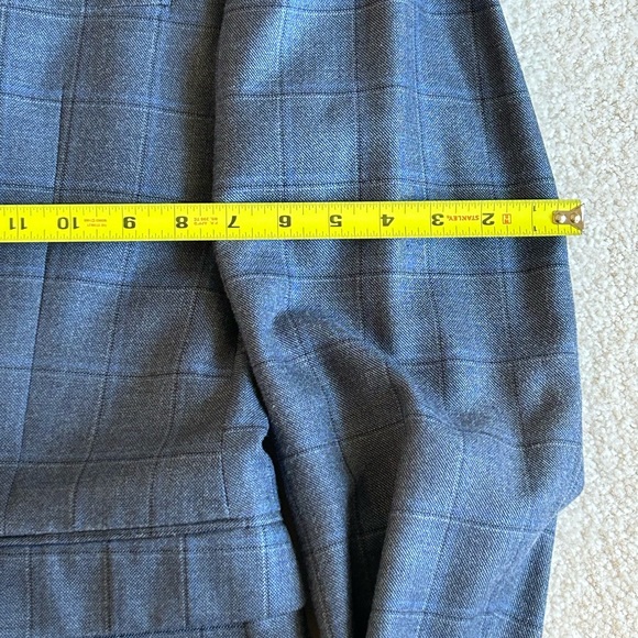 Lauren Ralph Lauren Plaid Blue Silk Wool Blend Sports Coat 44R - Picture 7 of 13